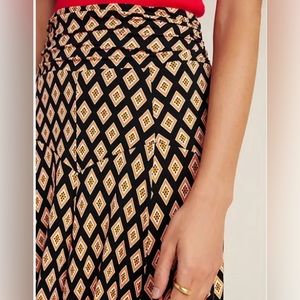 Anthropologie Maeve Abstract Maxi Skirt .